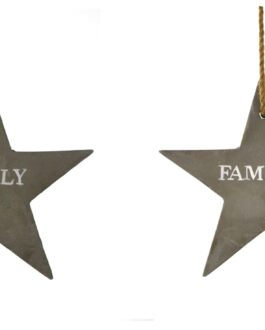 Étoile en ciment famille family