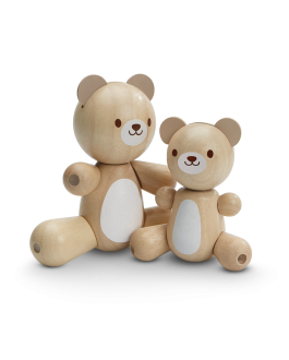 5264_PlanToys_BEAR_and_LITTLE_BEAR_Babies_Emotion_Coordination_Tactile_Language_and_Communications_Imagination_Social_12m_Wooden_toys_Education_toys_Safety_Toys_Non-t