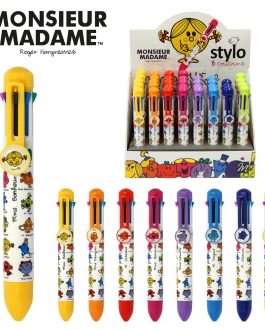 stylo 8 couleurs monsieur madame 26794