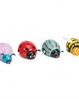 TV809-Bug-Beetle-Bee-Pull-Back-Wooden-Toy