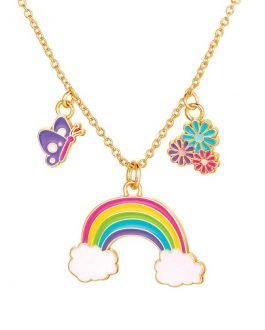 collier fantaisie arc en ciel