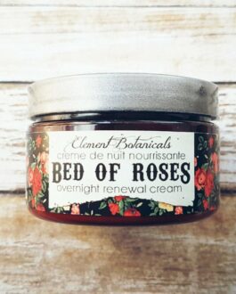crème de nuit nourissante bed of roses element botanicals glup montréal