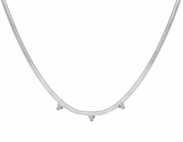 Collier Chaine serpentine argent lost and Faune Glup Montreal