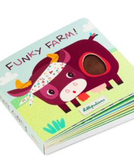 livre tactile et sonore funky farm lilliputiens Glup Montreal