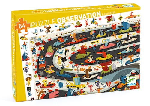Puzzle Observation Rallye Automobile Djeco Glup Montreal