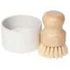 Kit de Brosse et savon dans un support en Céramique-Danica