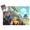 Puzzle Silhouette Thé le Dino 24 pièces Djeco – Image 2
