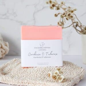 Savon gardénia et tubérose -Savonnerie Poussière d'Étoile
