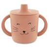 Tasse en silicone avec poignées et couvercle Mme Chat-Trixie
