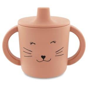 Tasse en silicone avec poignées et couvercle Mme Chat-Trixie