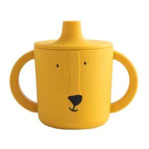 Tasse en silicone avec poignées et couvercle lion-Trixie