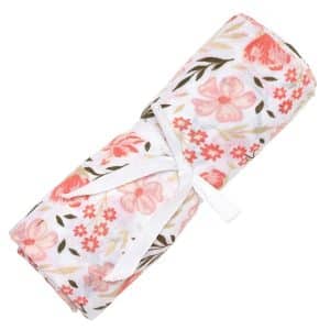 Mousseline de coton fleurs- Perlimpinpin