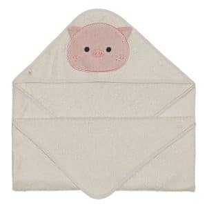 Serviette capuchon cochon- Perlimpinpin