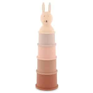 jouets de bain empilable Silicone Mme Lapin-Trixie