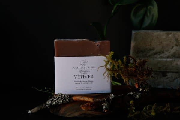 Savon Vétivier -Savonnerie Poussière d'Étoile