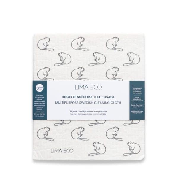 Lingette suédoise tout-usage Castor- Lima Eco
