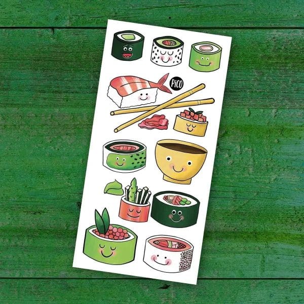 Tatouage Temporaire minis sushis-Pico