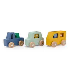 Ensemble de voitures en bois-Trixie