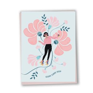 Carte de Souhaits Good vibes only- Lili Graffiti